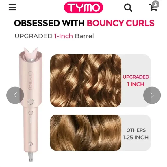 TYMO CurlPro Hair Styling Tool - Pink - Picture 4 of 12